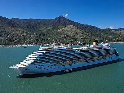 Ilhabela recebe mais de 12 mil passageiros e tripulantes em navios cruzeiros até esta sexta-feira (9)