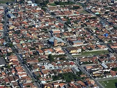 Imagem aérea da cidade de Caçapava.