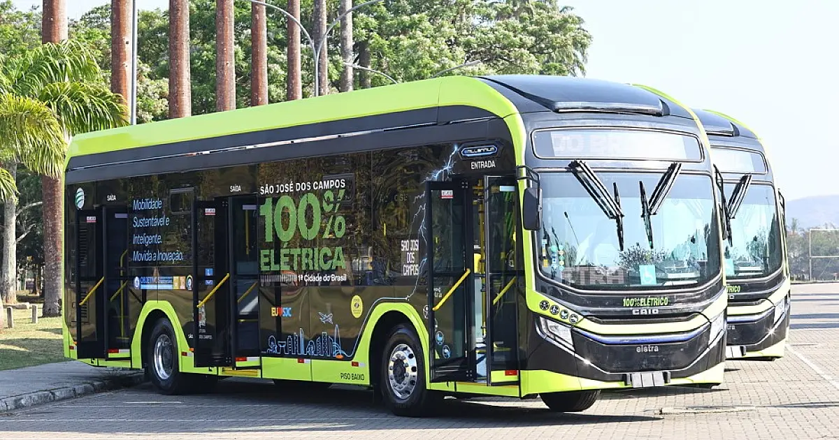 Projeto bilionário para implantação de 100% da frota de ônibus elétricos em São José é adiado para 2027