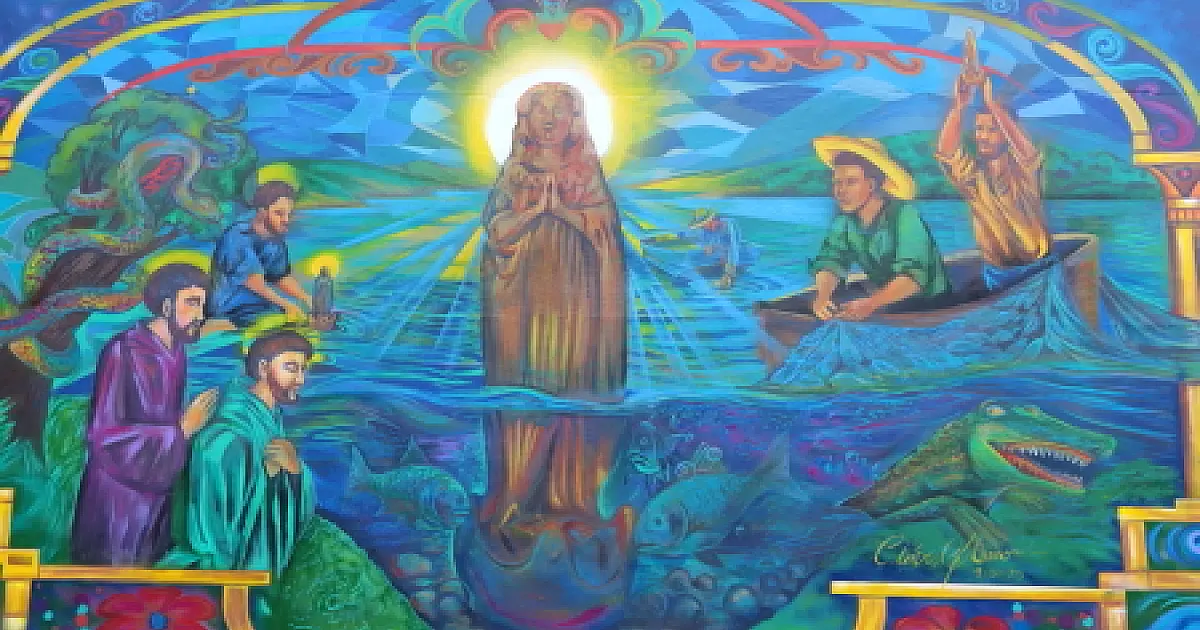 Jacareí oficializa Marco Zero de Romaria com entrega de novo mural de Nossa Senhora e realização de Hidroromaria