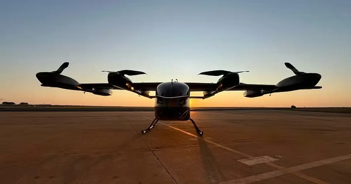 Carro voador da Eve produzido em Taubaté faz primeiro voo na maior pista da América do Sul
