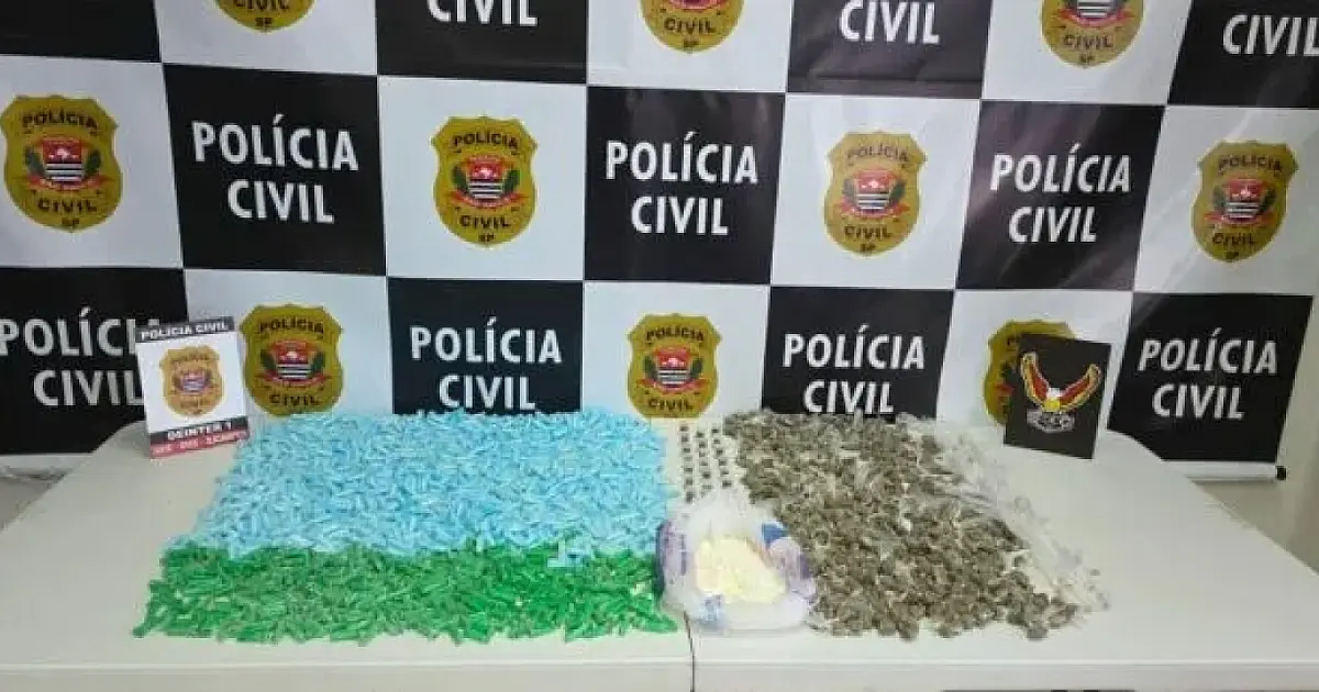 Tráfico na zona leste: Polícia Civil apreende 1.350 pinos de cocaína no Jardim Santa Inês I em São José