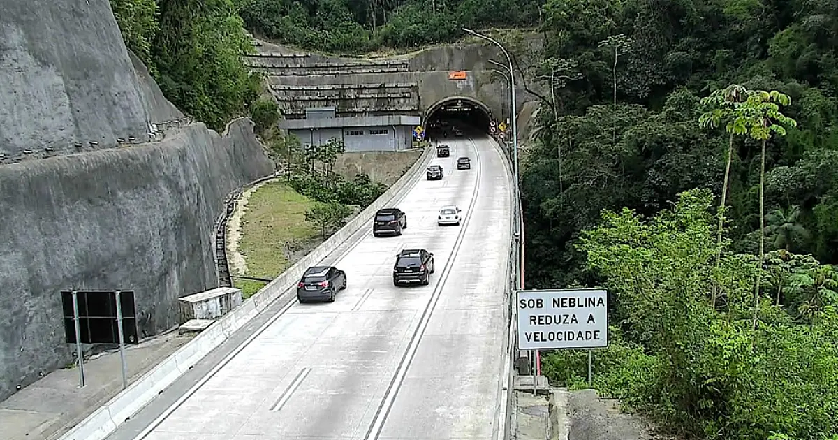 Tamoios terá bloqueios noturnos nos túneis da Serra Nova até quinta-feira (06)