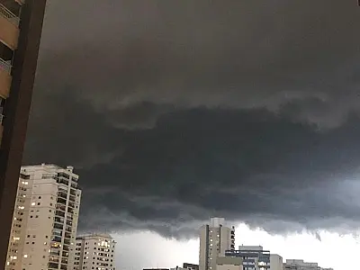 Alerta do Inmet prevê chuva forte e ventos de até 60 km/h na RMVale