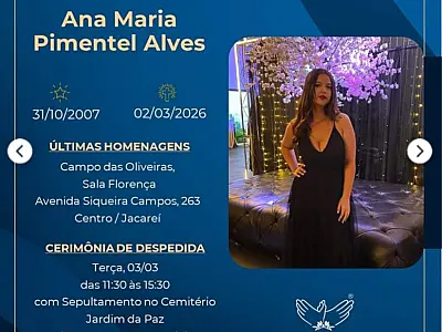 Mulher de 18 anos que morreu em acidente na Via Dutra é sepultada em Jacareí