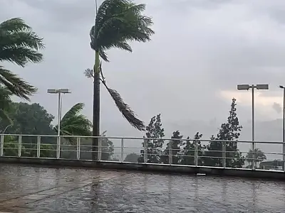 RMVale permanece sob aviso de perigo por temporais e rajadas de vento de até 100 km/h