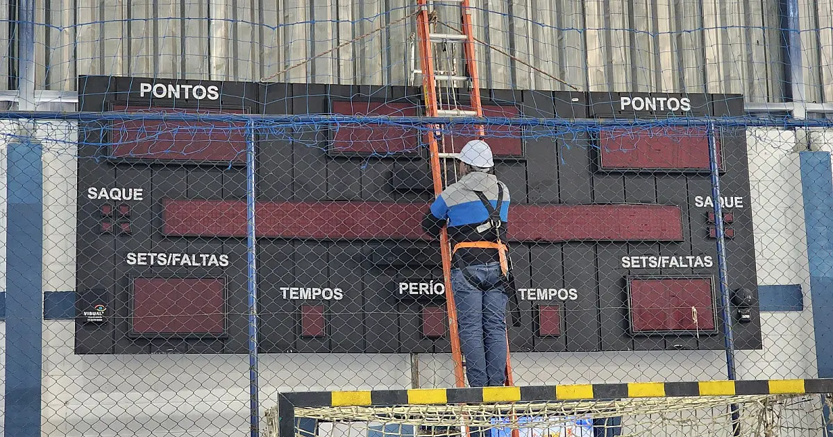 Ginásio do Cecap recebe placar digital para jogos e campeonatos esportivos
