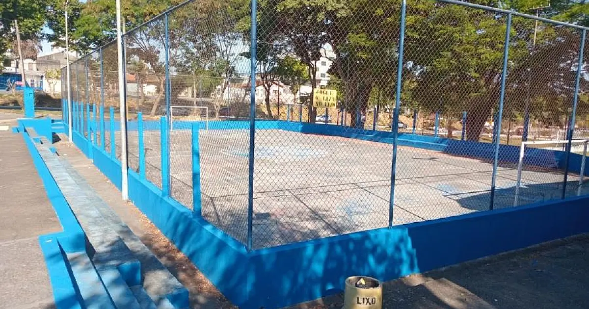 Ginásios, quadras e campos passam por manutenção em diversos bairros de Taubaté