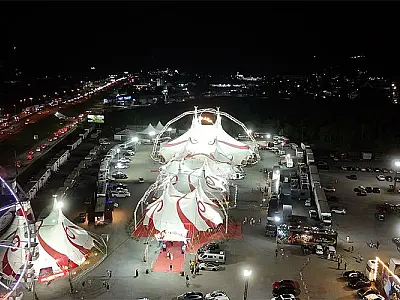 Circo itinerante com mais de 200 profissionais estreia nesta quinta (2) em São José