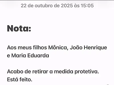 Ex-primeira dama de São José dos Campos retira medida protetiva contra o prefeito