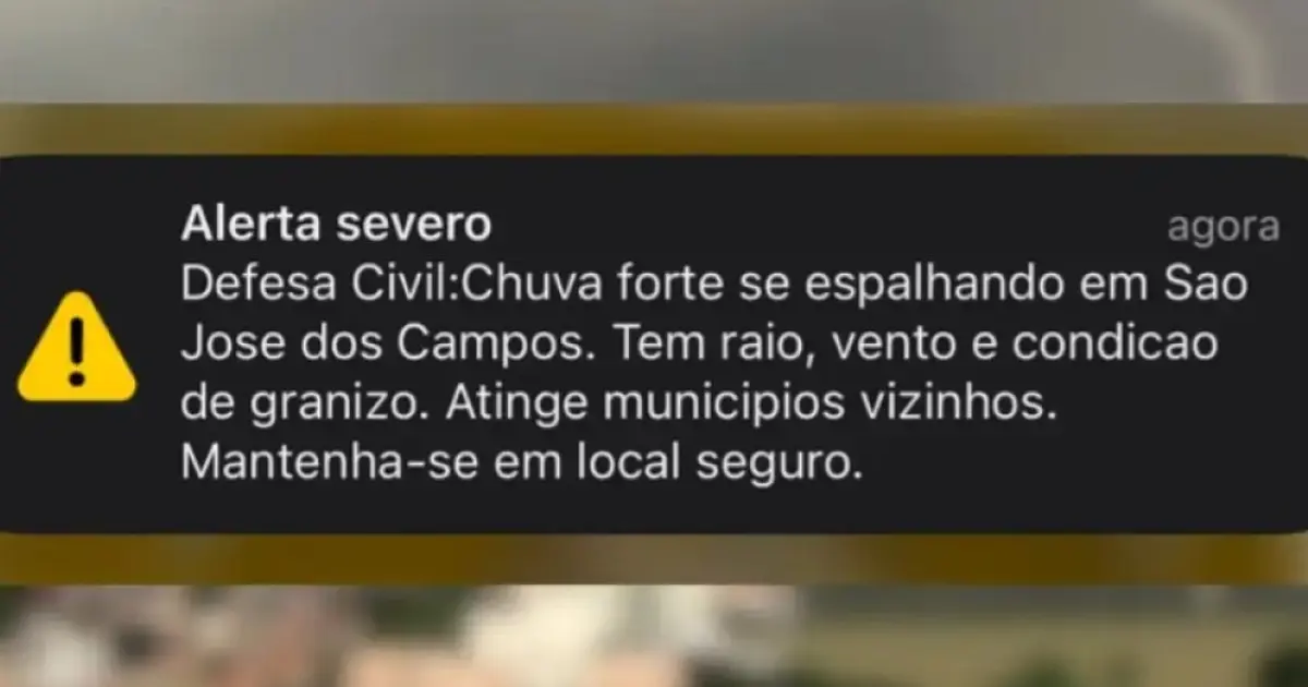 Defesa Civil emite alerta de temporais para moradores de São José