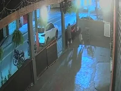 Câmeras registram tentativa de homicídio contra comerciante em Ubatuba