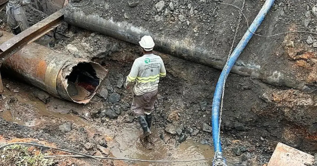 Zona leste de Jacareí chega ao 3º dia sem normalização da água após rompimento de adutora