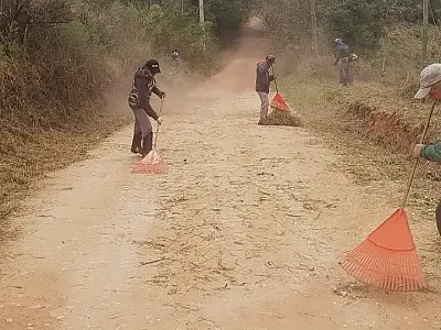 Prefeitura de Taubaté realiza serviços de roçada em estradas da zona rural
