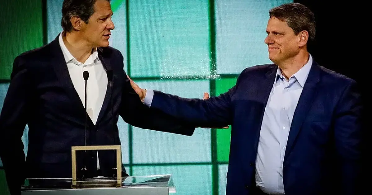 Paraná Pesquisas: Tarcísio tem 47,8% e Haddad, 33,1% em SP no 1º turno