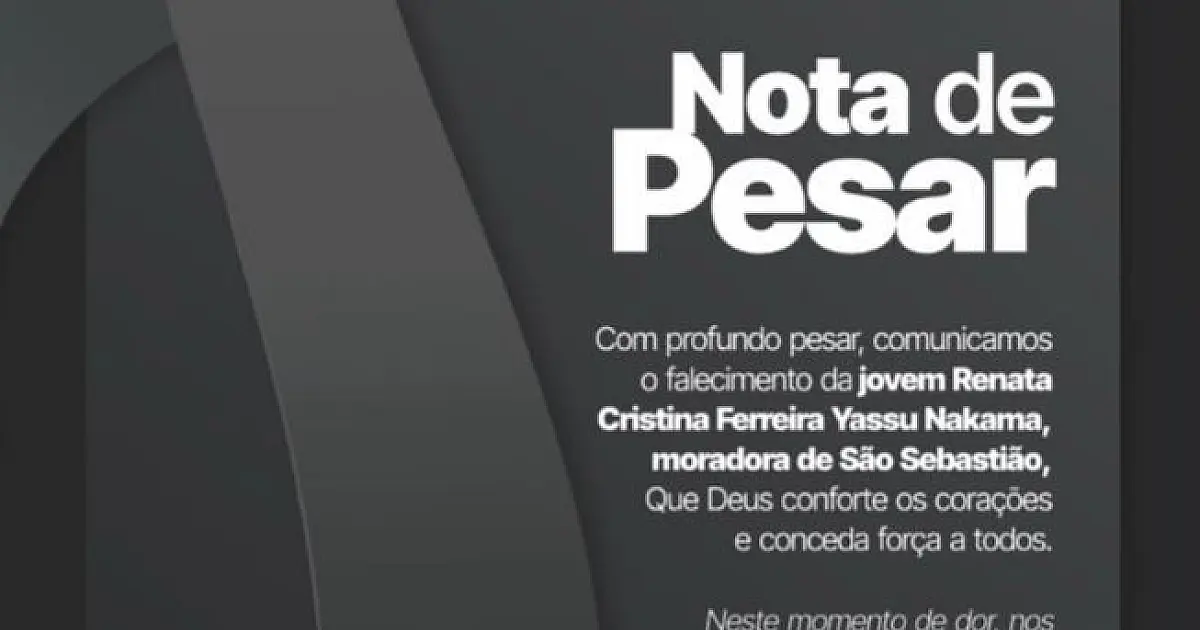 Sepultamento de jovem vítima de acidente com ônibus acontece nesta terça em São Sebastião