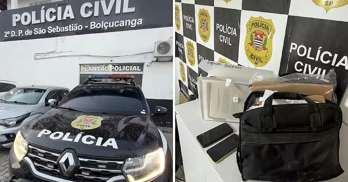 Celulares e contratos são apreendidos em Operação da Polícia Civil contra grilagem em São Sebastião