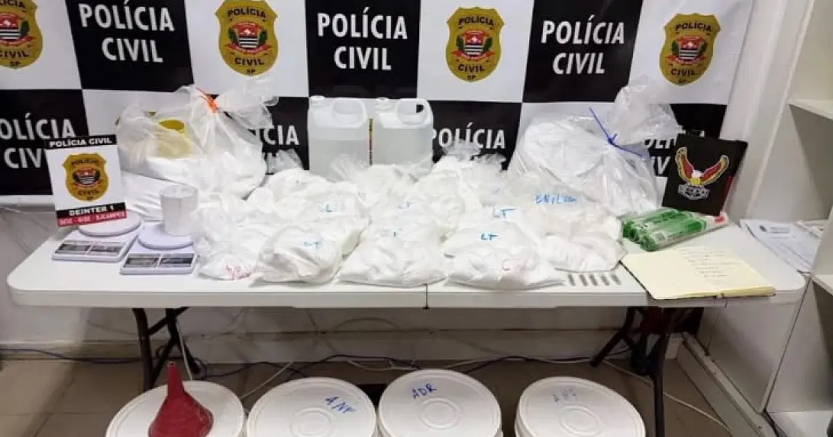 Operação da DISE encontra drogas e produtos químicos avaliados em R$ 500 mil