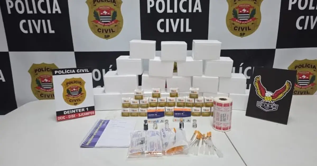 Polícia Civil prende mulher e apreende 32 frascos de tirzepatida irregulares em São José