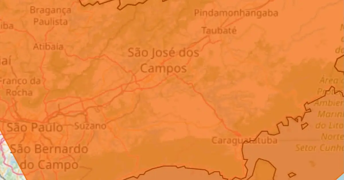 Alerta do Inmet prevê temporal, ventania e queda de até 5°C na RMvale