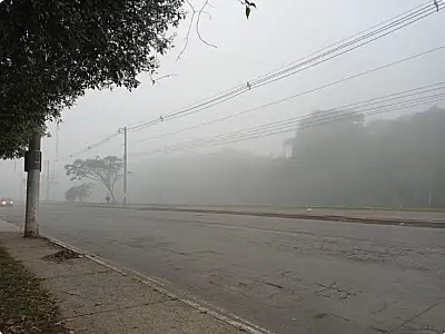 Previsão é de nevoeiro nas primeiras horas da manhã na região.