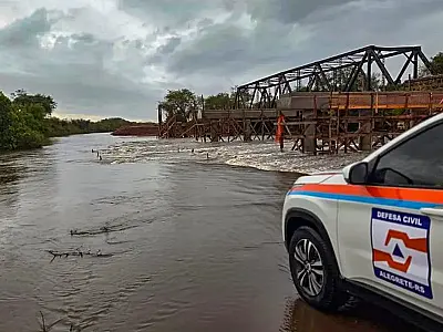 Temporais avançam pelo RS e 43 cidades já reportam danos pelas chuvas.