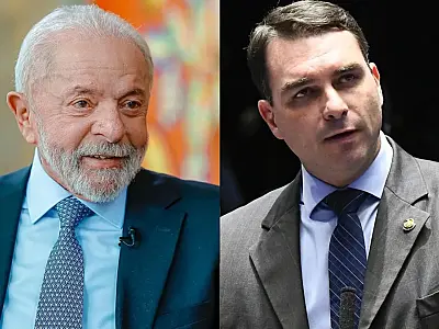Lula e Flávio Bolsonaro são avaliados em cenário de segundo turno.