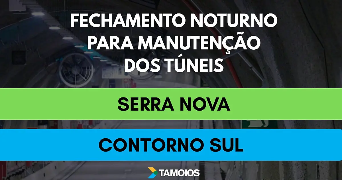 Concessionária realiza manutenção nos túneis da Rodovia dos Tamoios