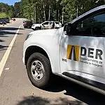 Interdição parcial na Rio-Santos mobiliza equipes do DER-SP em Ubatuba