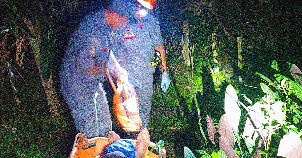Bombeiros e Samu resgatam idoso após AVC em residência de difícil acesso em Ubatuba