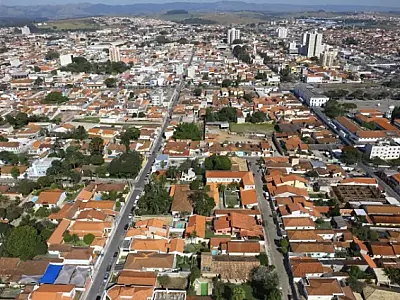Vista aérea do município de Caçapava.
